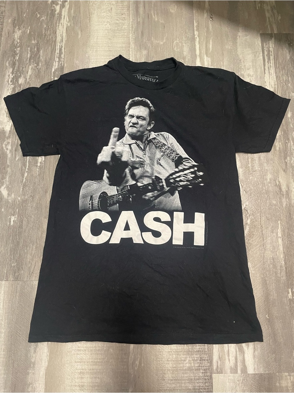 Black Johnny Cash Graphic Tee